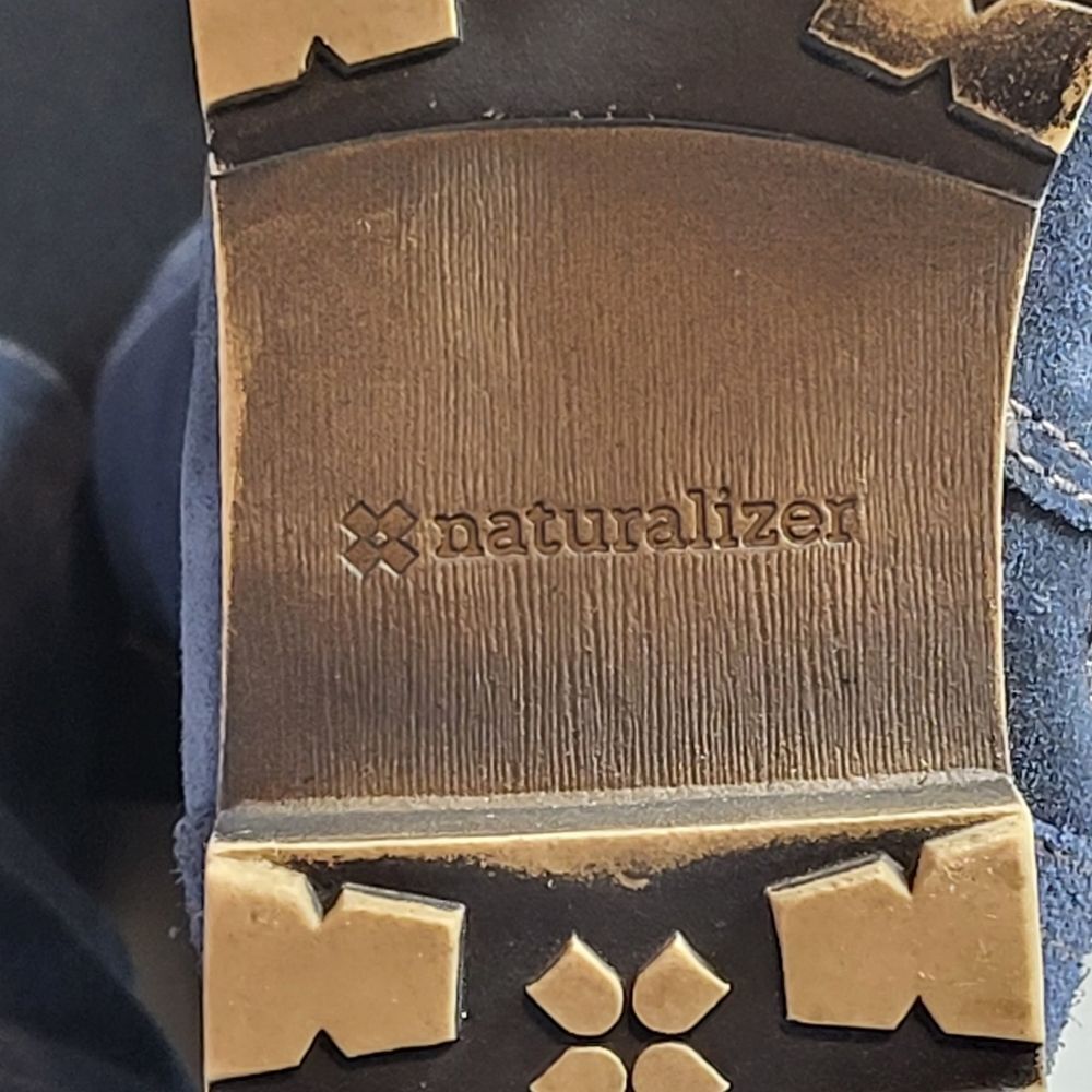Naturilizer Blue Suede Boots - Picture 6 of 11